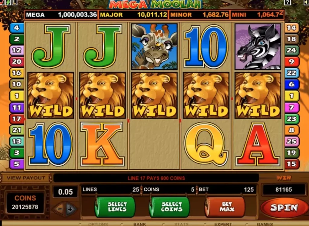 Игровой автомат Mega Moolah